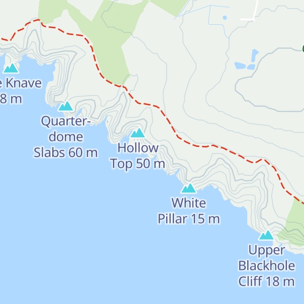 Map of Horses Cliff