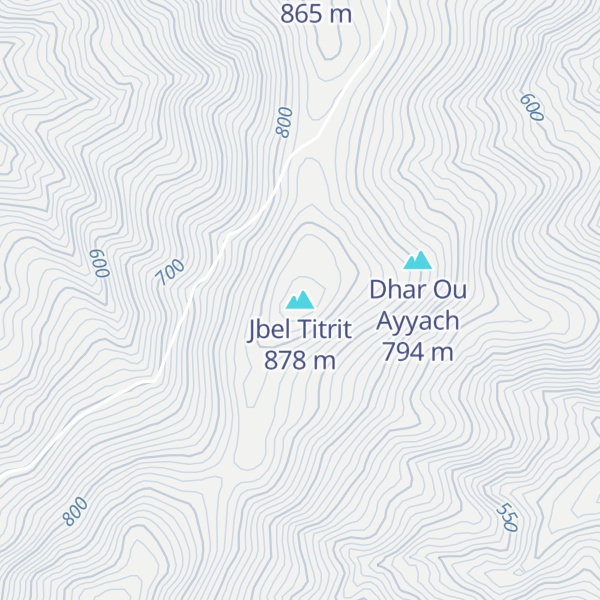 Map of Jbel Titrit