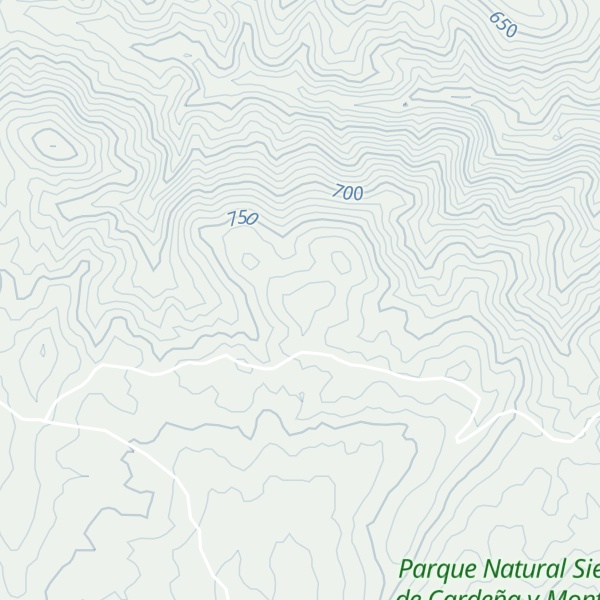 Map of Cerro de la Minilla