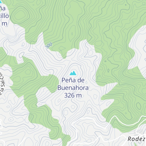 Map of Peña de Buenahora