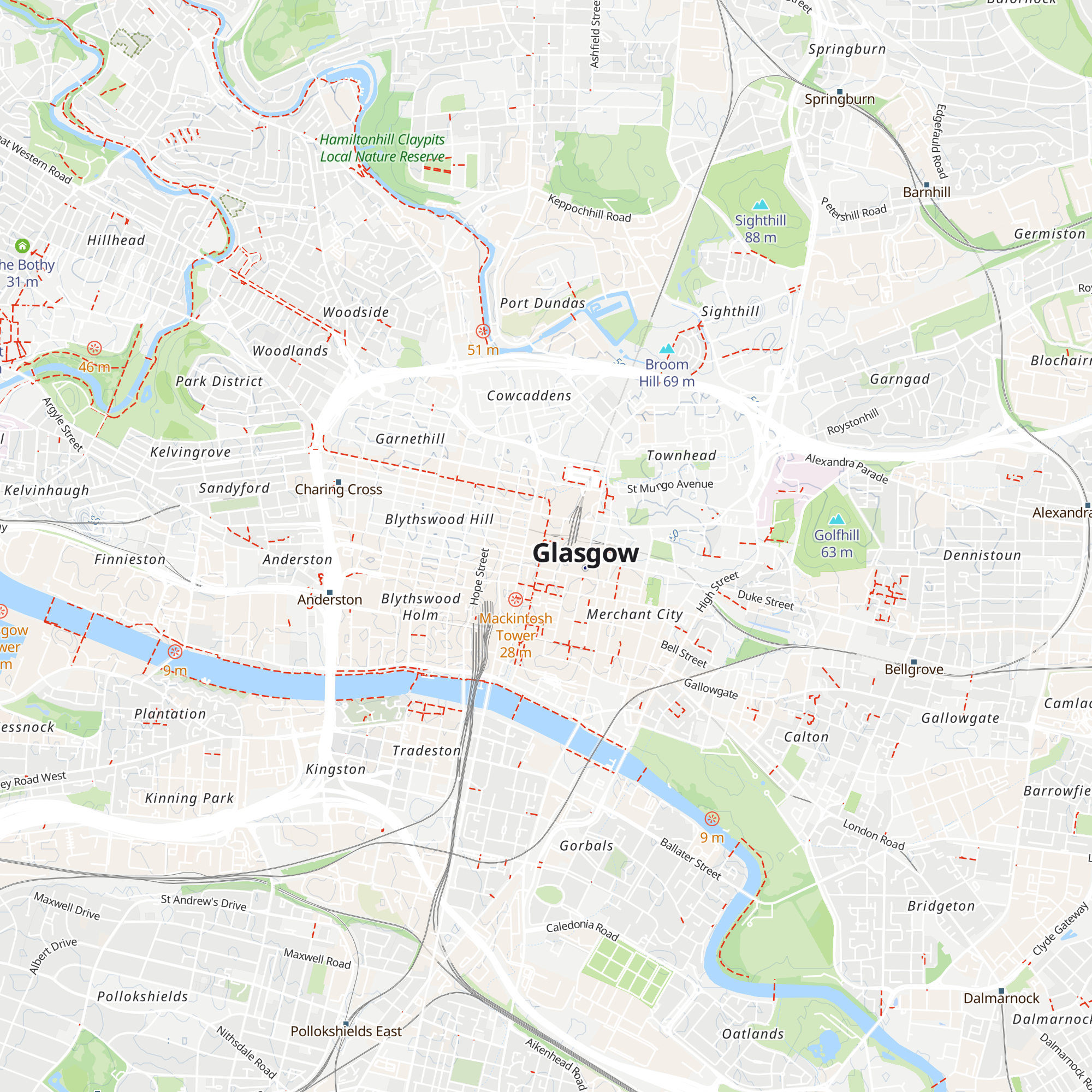 VisitScotland Glasgow iCentre map