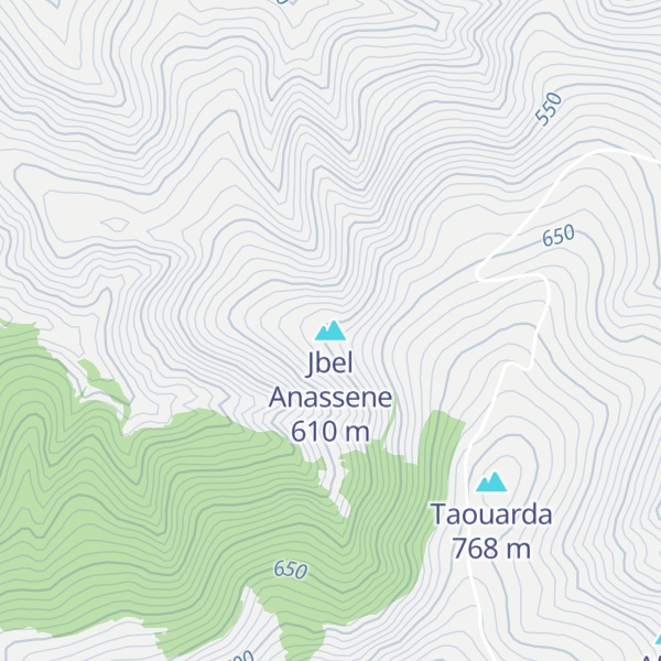 Map of Jbel Anassene