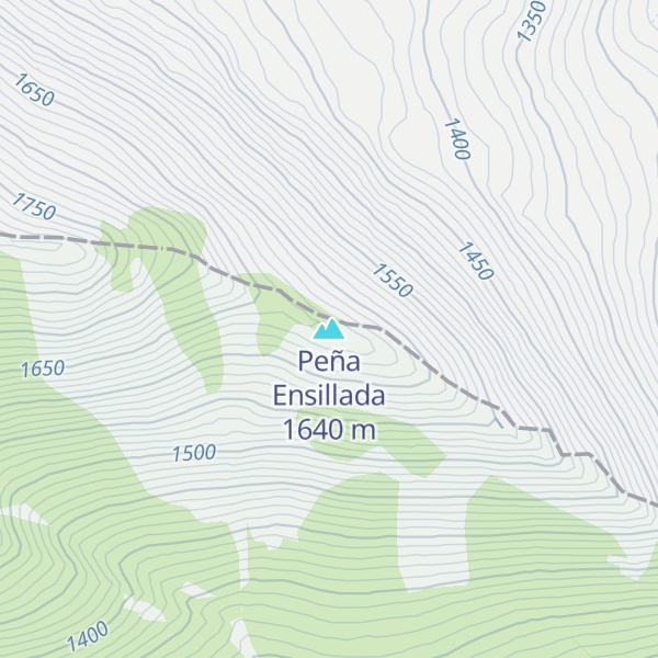 Map of Peña Ensillada