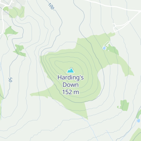 Map of Harding's Down