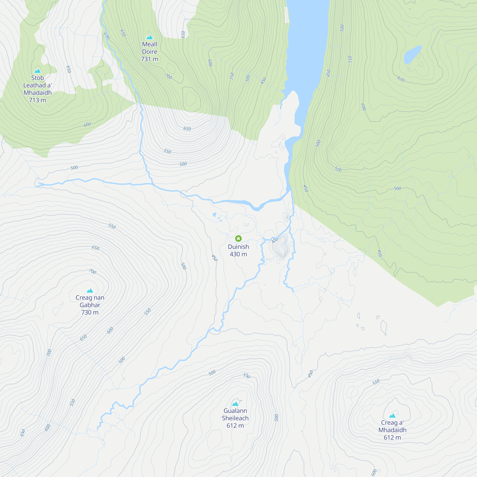 Duinish map