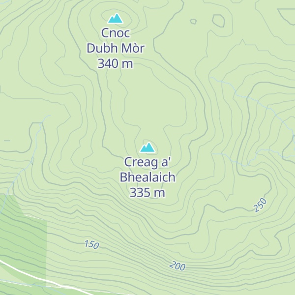 Map of Creag a' Bhealaich