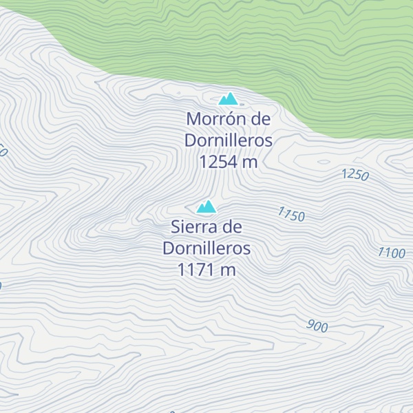 Map of Sierra de Dornilleros