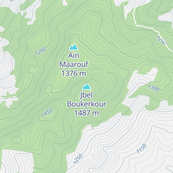 Map of Jbel Boukerkour
