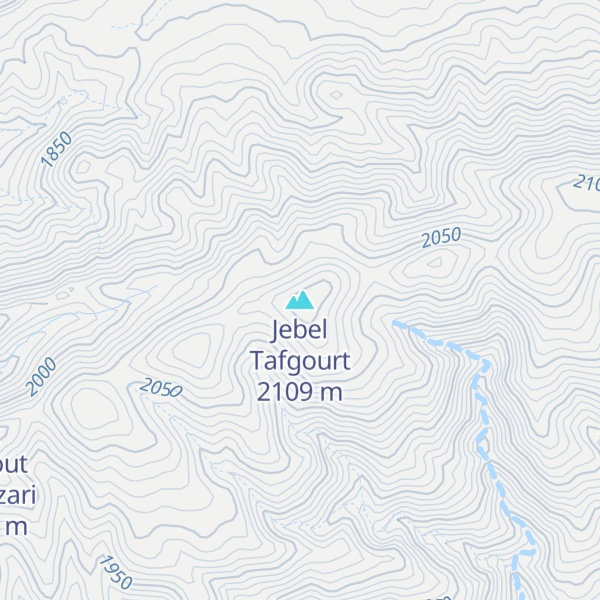 Map of Jebel Tafgourt