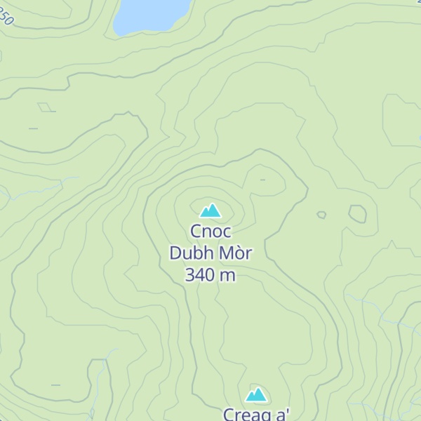Map of Cnoc Dubh Mòr