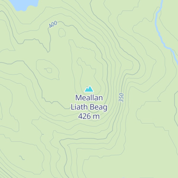 Map of Meallan Liath Beag