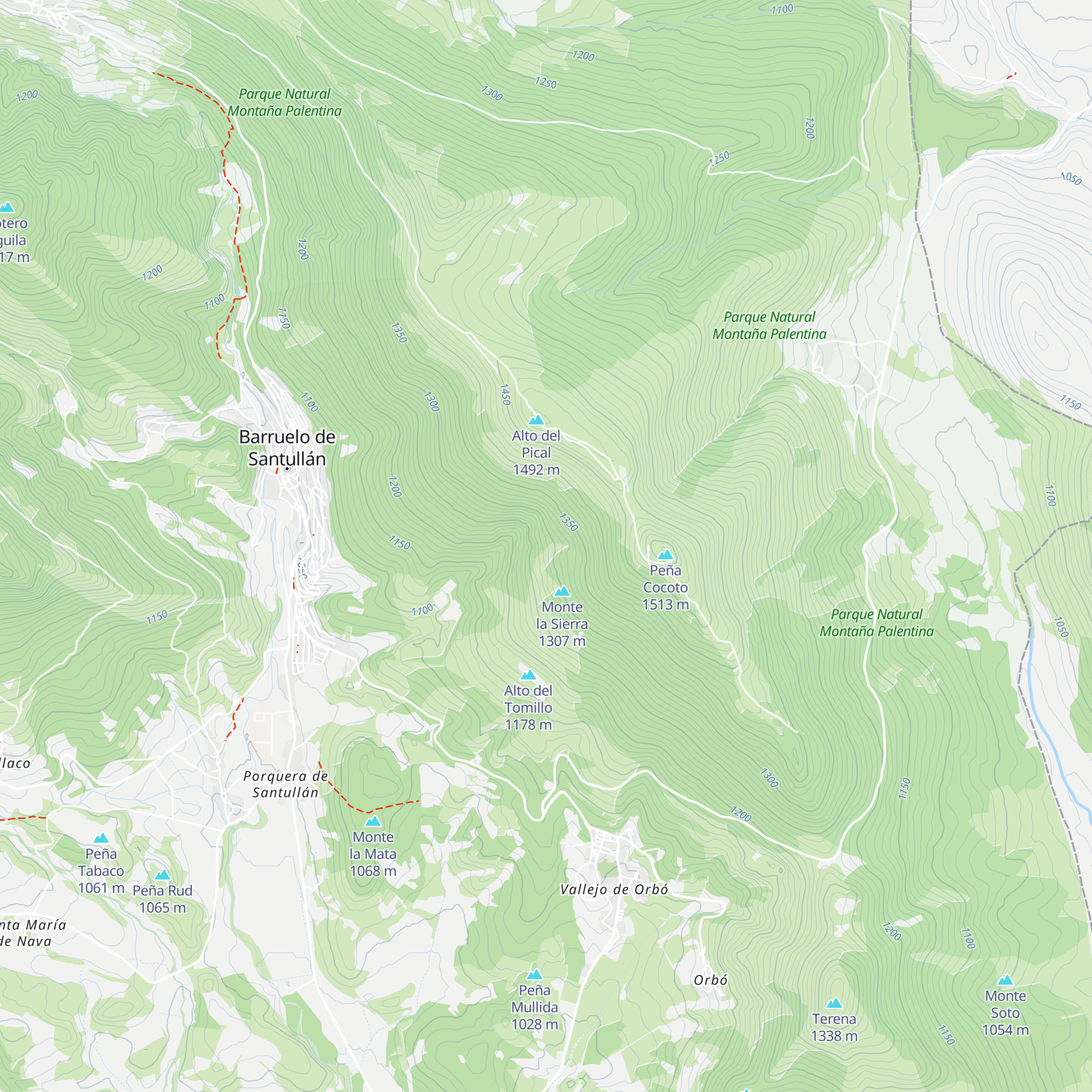 Chozo Corral de Porquera map