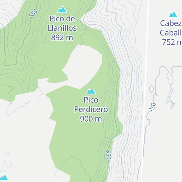 Map of Pico Perdicero