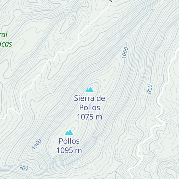 Map of Sierra de Pollos