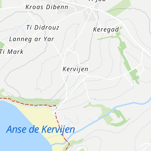 Map of Gîte entre terre, pierre et mer