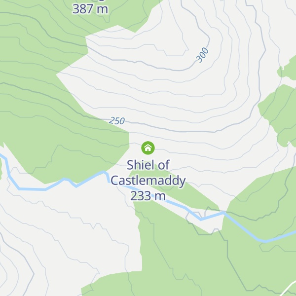 Map of Shiel of Castlemaddy