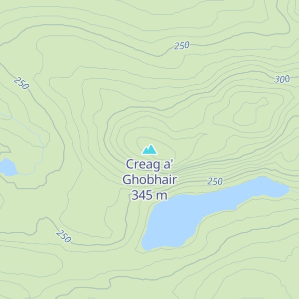 Map of Creag a' Ghobhair