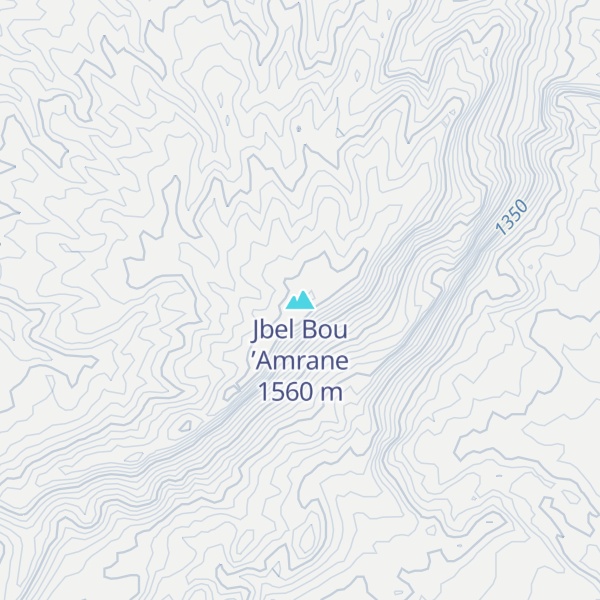 Map of Jbel Bou ’Amrane