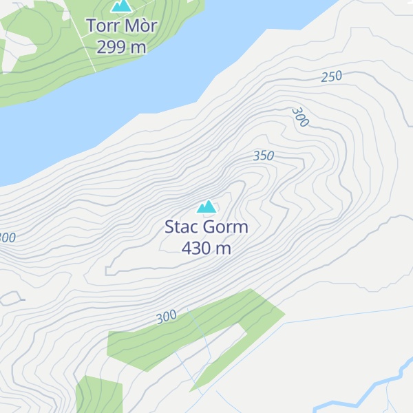 Map of Stac Gorm