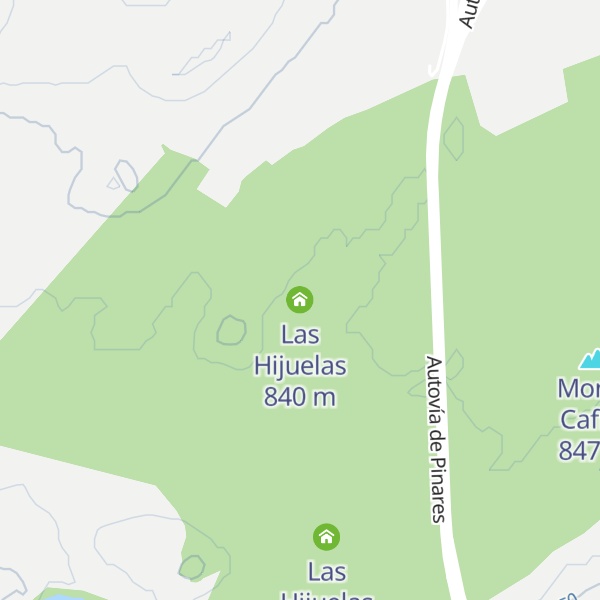 Map of Las Hijuelas