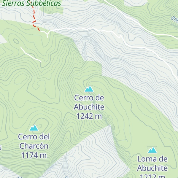 Map of Cerro de Abuchite