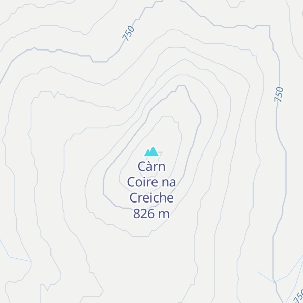 Map of Càrn Coire na Creiche