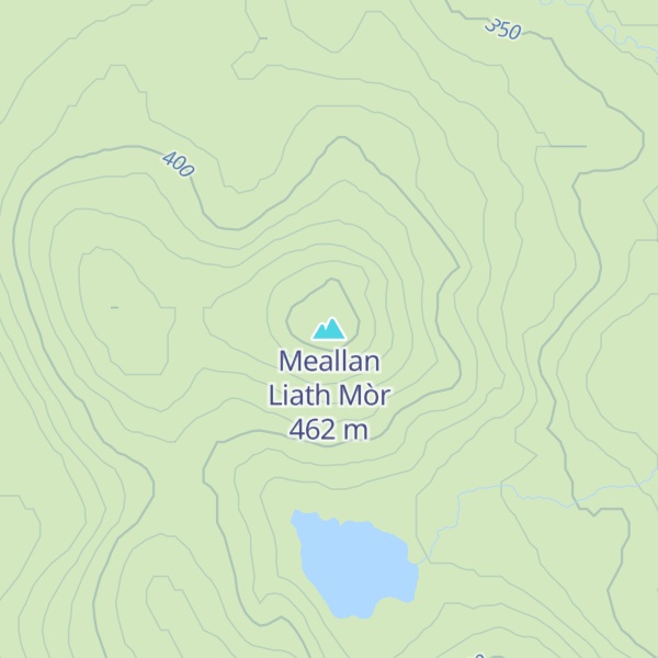 Map of Meallan Liath Mòr