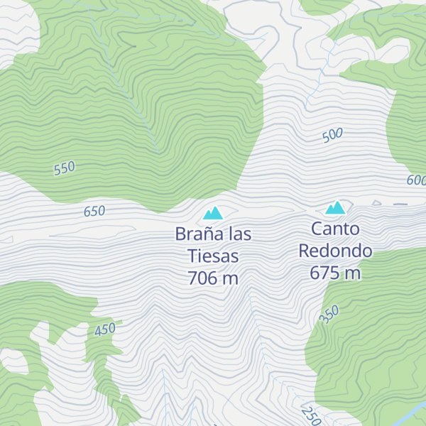 Map of Braña las Tiesas
