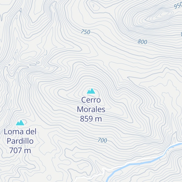 Map of Cerro Morales