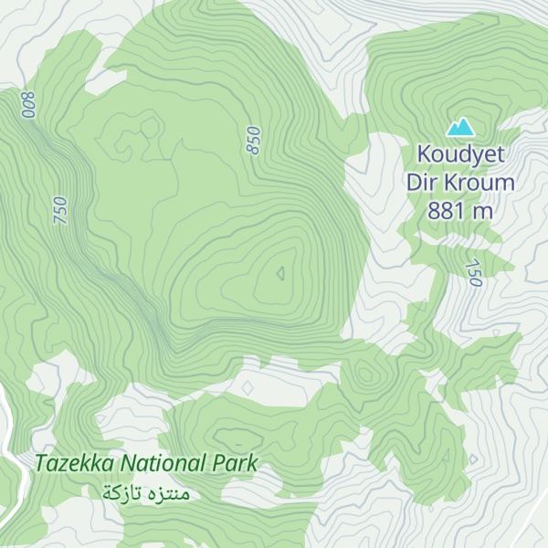Map of Jbel Lahlih