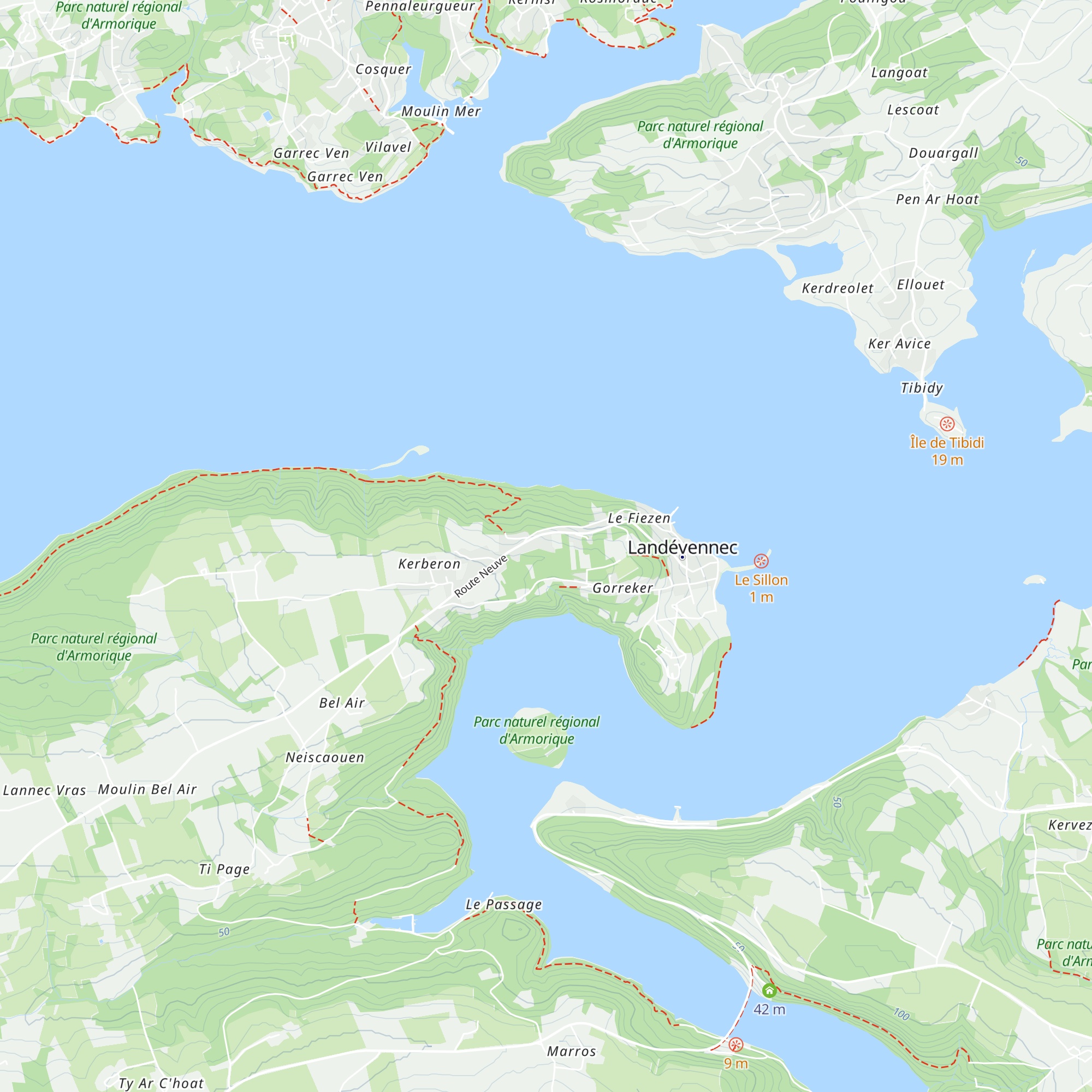 Gîte et chambre du bout du monde map
