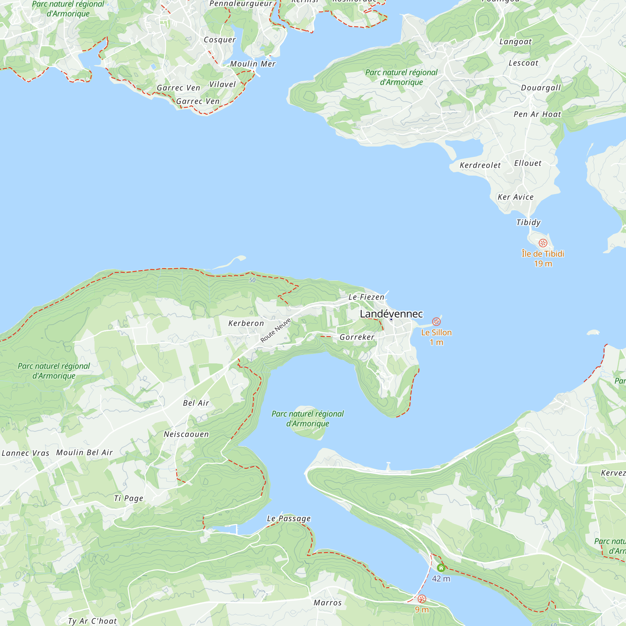 Gîte et chambre du bout du monde map