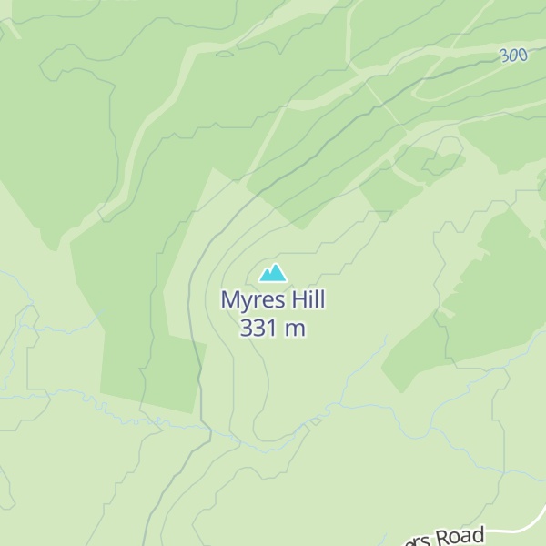 Map of Myres Hill