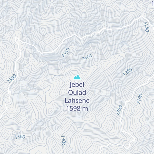 Map of Jebel Oulad Lahsene