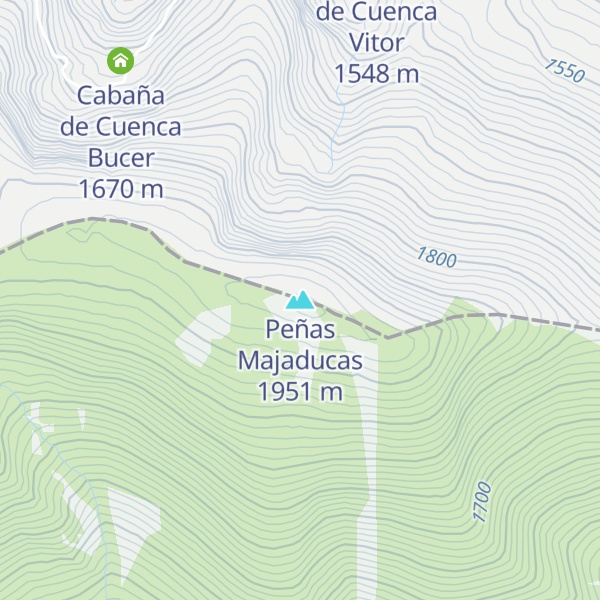 Map of Peñas Majaducas