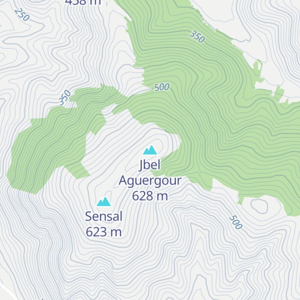 Map of Jbel Aguergour