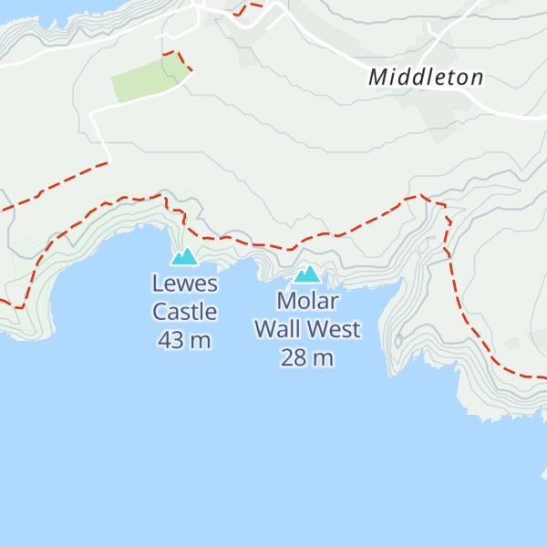 Map of Upper Jacky's Tor
