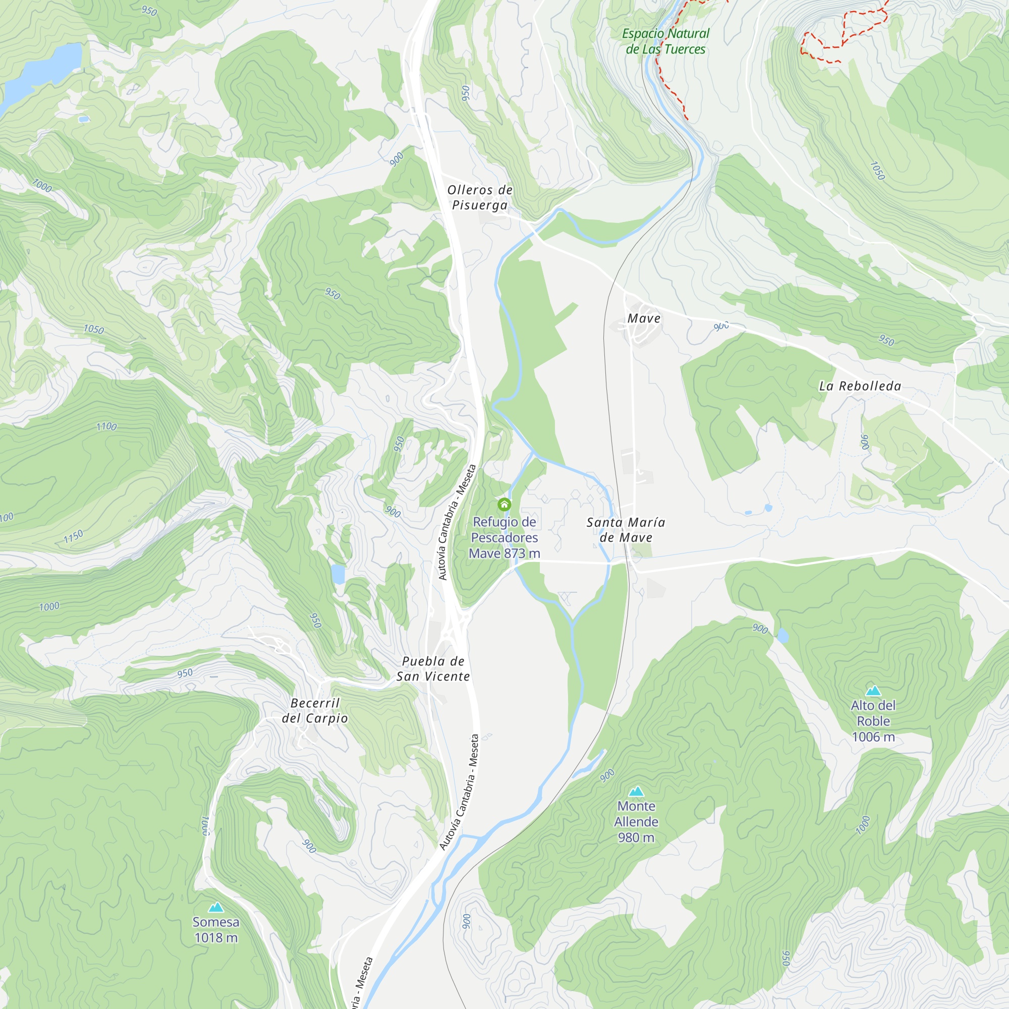 Refugio de Pescadores Mave map