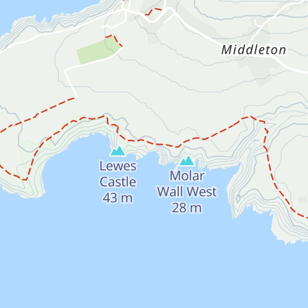 Map of Great Boulder Cove