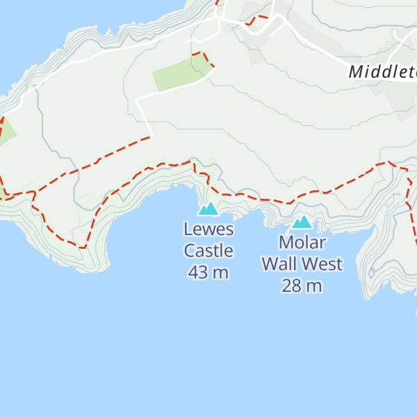 Map of Lewes Castle
