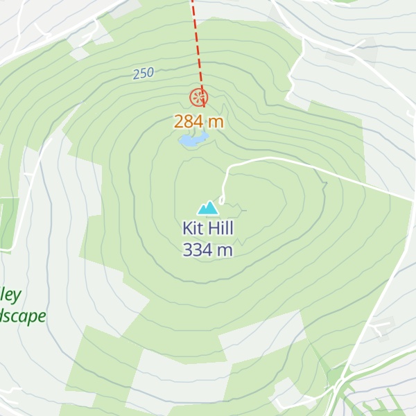 Map of Kit Hill