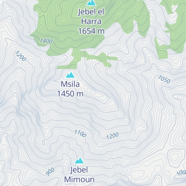 Map of Jebel Bou Sefdine