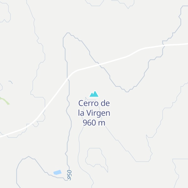 Map of Cerro de la Virgen