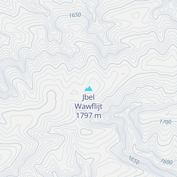 Map of Jbel Wawflijt