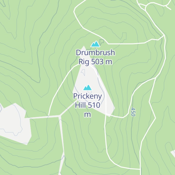 Map of Prickeny Hill
