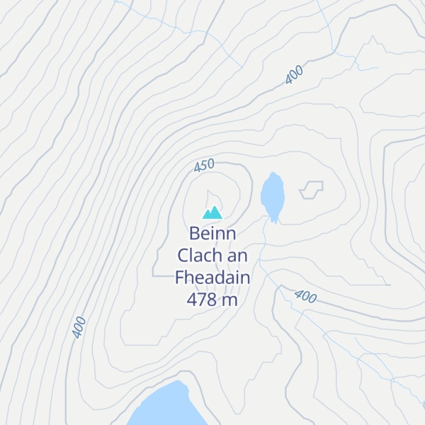 Map of Beinn Clach an Fheadain