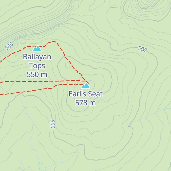 Map of Earl's Seat