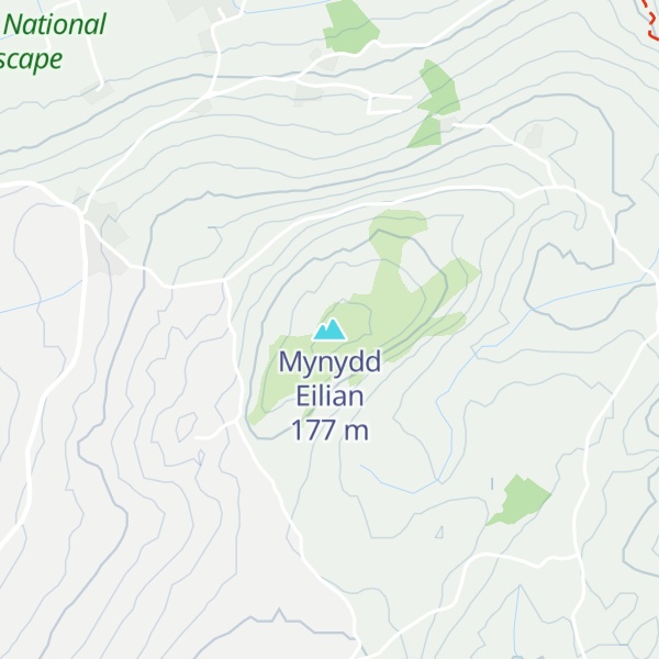 Map of Mynydd Eilian