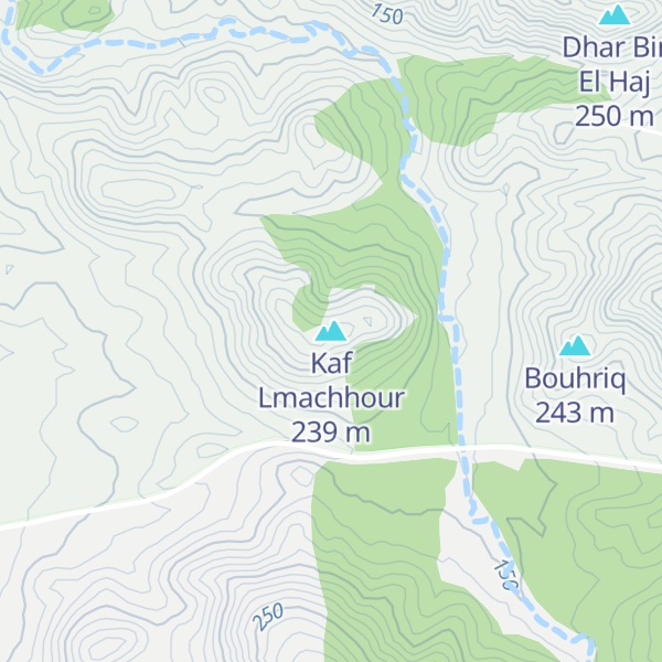 Map of Kaf Lmachhour