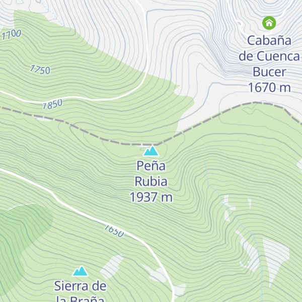 Map of Peña Rubia